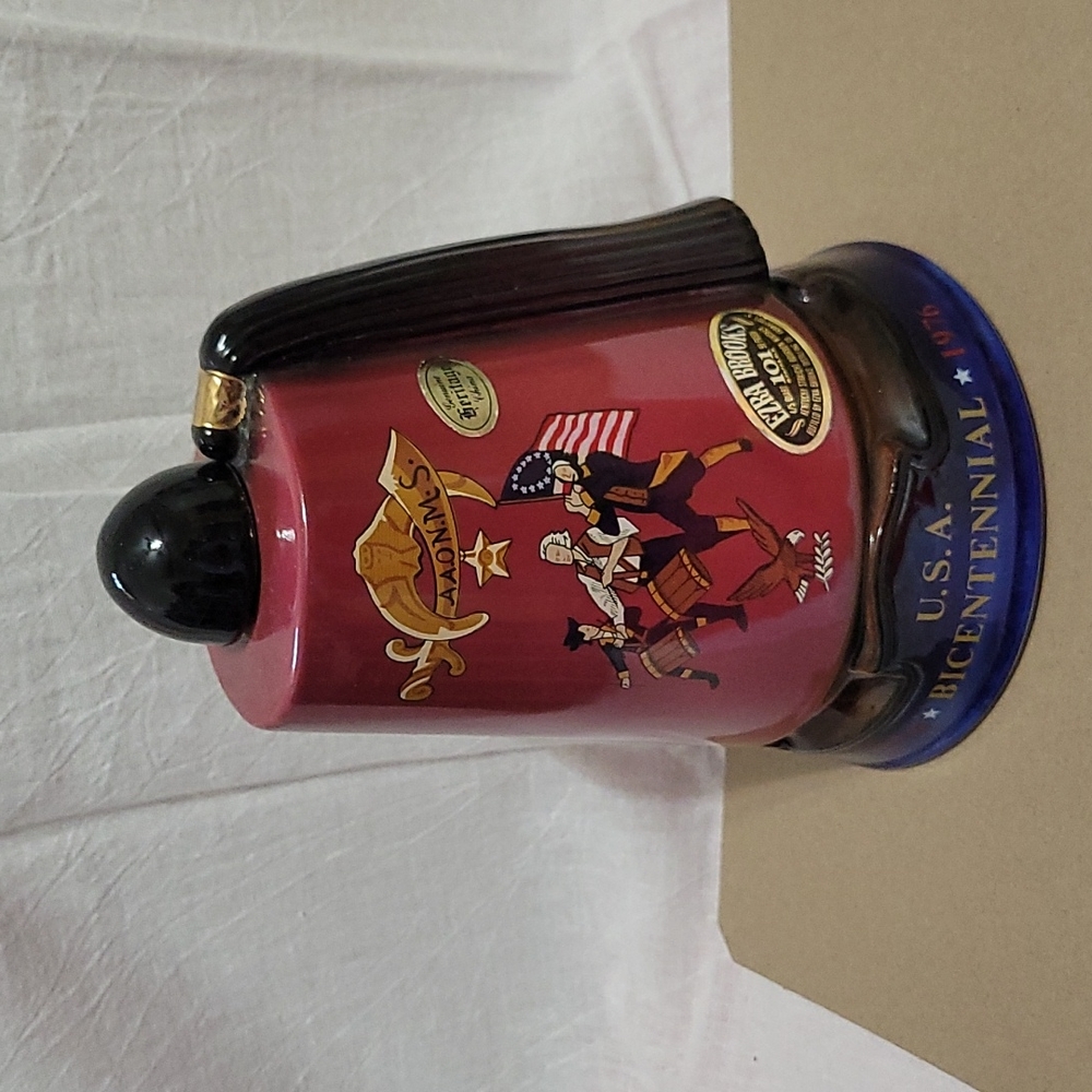 1976, Ezra brooks, Bicentennial heritage China liquor bottle